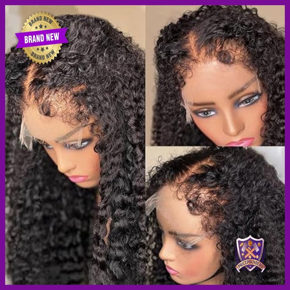 13x4 HD Lace Front Wig Human Hair Pre Plucked Deep Wave 180% Density